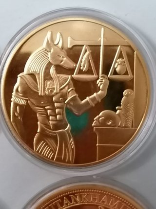 Monedas Faraones Egipcios Doradas