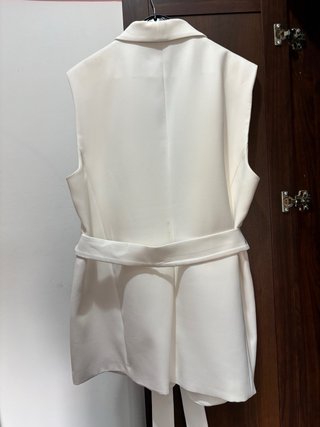 Chaleco blanco Zara Talla XXL