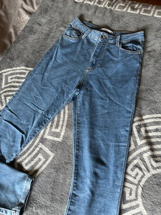 Pantalón vaquero recto boyfriend talla 36 nuevo