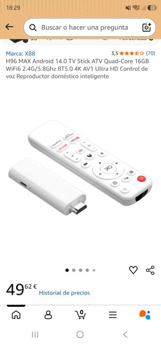 TV Panasonic 26 + Android TV Stick