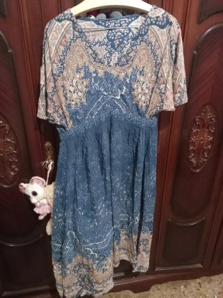 Vestido estampado talla S