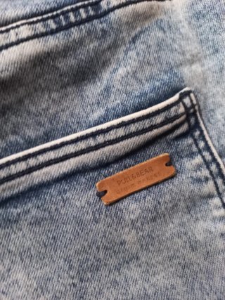 Pantalón corto vaquero Pull&Bear azul