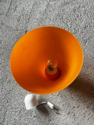 Lámpara Colgante Naranja Vintage