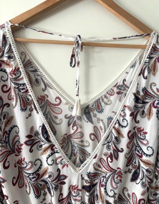 Vestido Corto Estampado Paisley