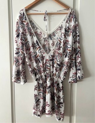 Vestido Corto Estampado Paisley