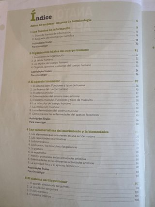 Anatomía aplicada Bachillerato 1