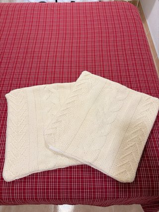 Fundas de cojín tejido Ikea beige