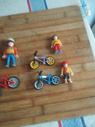 Playmobil Ciclistas con Bicicletas