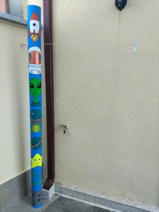 Tubo decorado 2m espacio