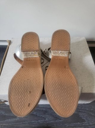 Sandalias Popa Plata Talla 38