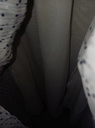 Vestido eventos  mujer de lunares plisado
