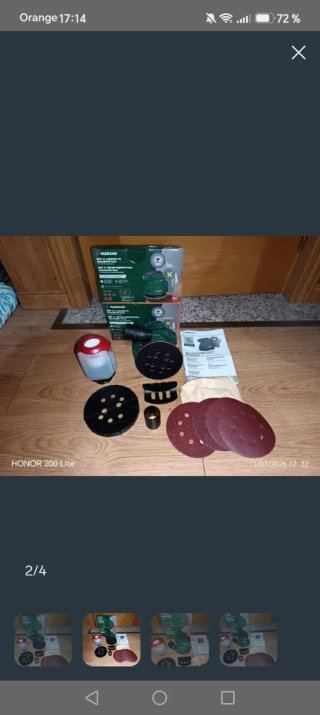 Lijadora  20V PARKSIDE sin batería ni cargador
