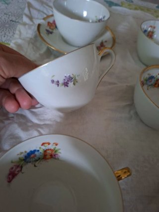 Juego Café Porcelanas Bidasoa Vintage Flores