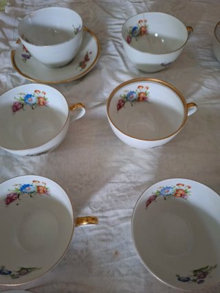 Juego Café Porcelanas Bidasoa Vintage Flores