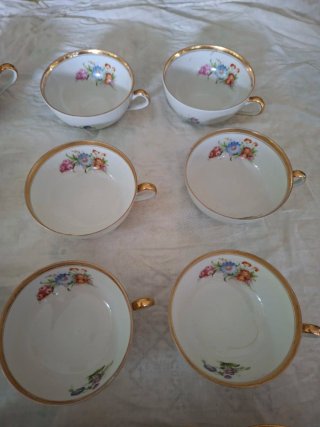 Juego Café Porcelanas Bidasoa Vintage Flores