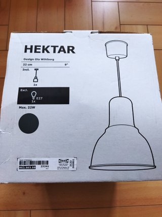 Lámpara de techo HEKTAR IKEA gris