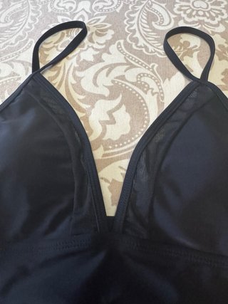 Bañador negro con transparencias Talla S