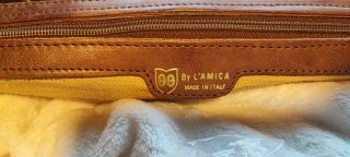Bolsa de viaje L'Amica Piel genuina. Italia.