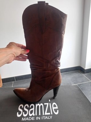 Botas altas italianas marrones t.39