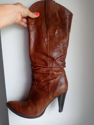 Botas altas italianas marrones t.39