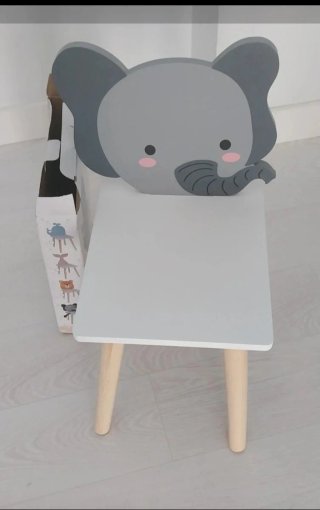 Silla infantil elefante gris