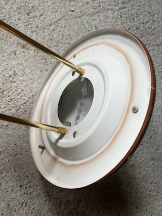 Lámpara Techo Vintage Mid-Century Cristal
