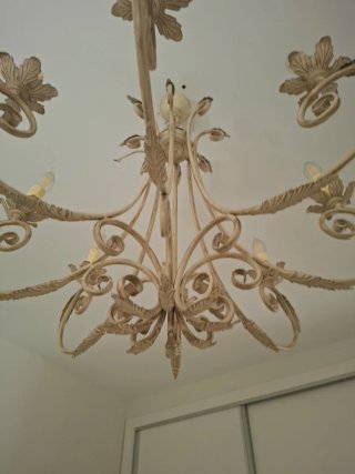 Lámpara de forja estilo vintage