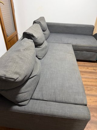 Sofá cama gris Ikea