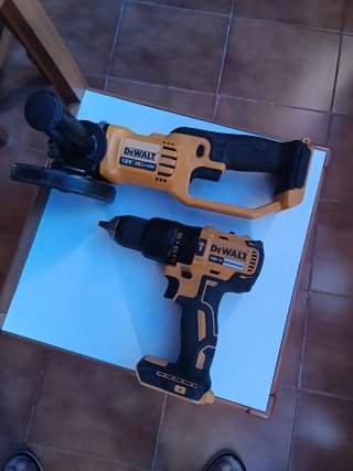 AMOLADORA DEWALT DCG412 Y TALADRO DEWALT DCD778