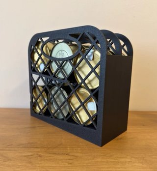 Dispensador de latas negro