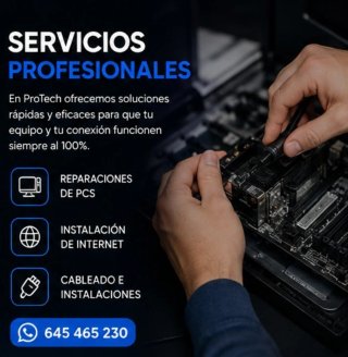 PROTECH | REPARACIÓN DE PCS, CABLEADO E INSTALACIO