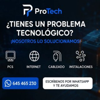 PROTECH | REPARACIÓN DE PCS, CABLEADO E INSTALACIO
