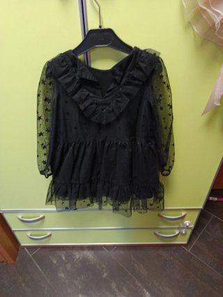 Vestito bambina nero con stelle