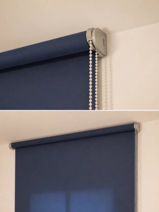 Estor enrollable Cortinadecor azul marino 145x200