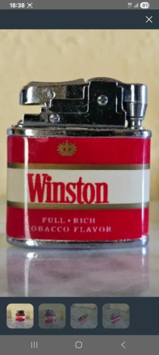 Mechero Winston a gasolina vintage años 90