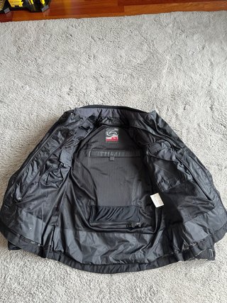 Chaqueta Moto Mujer LEVIOR Negra/Gris