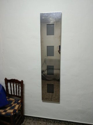 Espejo moderno metal y cristal
