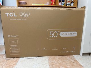 TCL 50” QD-Mini LED 4K TV - Google TV