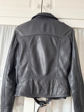 Cazadora Biker Massimo Dutti Azul