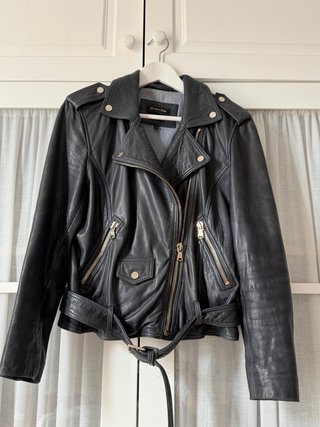 Cazadora Biker Massimo Dutti Azul
