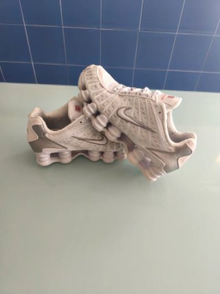 Nike Shox Blancas Plata