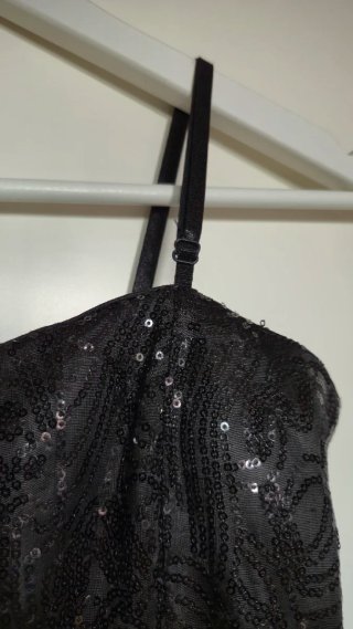Vestido largo negro Oh Polly