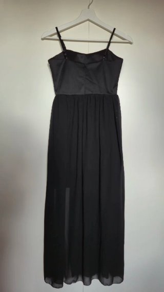 Vestido largo negro Oh Polly