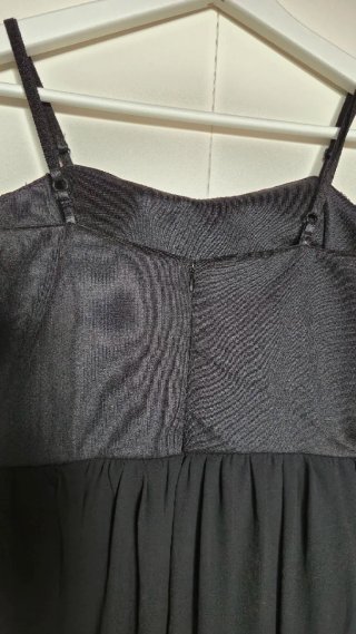 Vestido largo negro Oh Polly