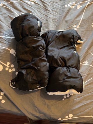 Guantes para silla de paseo negros