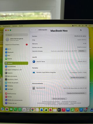 Macbook A18 Pro 512GB Touch ID