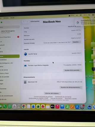 Macbook A18 Pro 512GB Touch ID