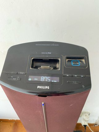Altavoz Torre Philips Marrón/Plata