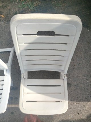 2 Sillas de Playa Plegables Blancas