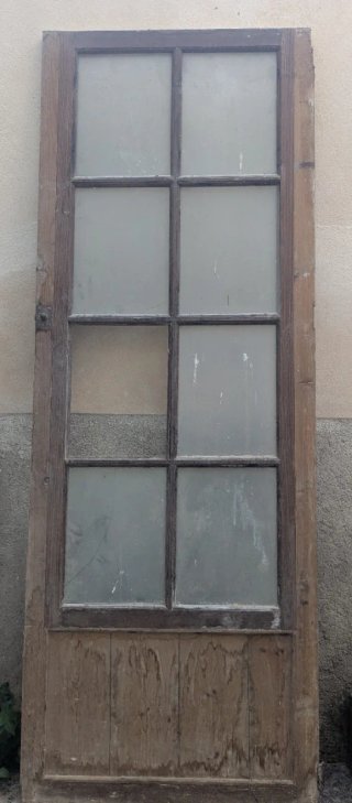 Puerta cristalera antigua